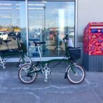 Riding the Brompton Folding Bike to Send Out Orders