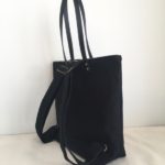 Custom Bag: Medium Zipper Tote With Convertible Backpack Straps and Water Resistant Lining – All Black