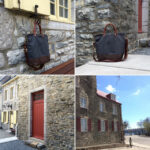 Commuter Bag | Waxed Canvas. Leather. Stone | Old Quebec