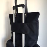 Custom Bag: Medium Zipper Tote As A Travel Carry-On. All Black