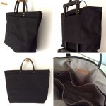 Custom Bag: Short Handle Large Tote | Waxed Canvas and Leather | Large Size | Carry-On Luggage